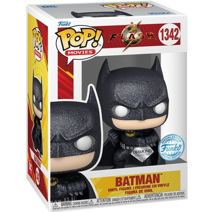 Funko Pop ! Movies The Flash - (1342) Batman Diamond Special Edition Figure 9Cm
