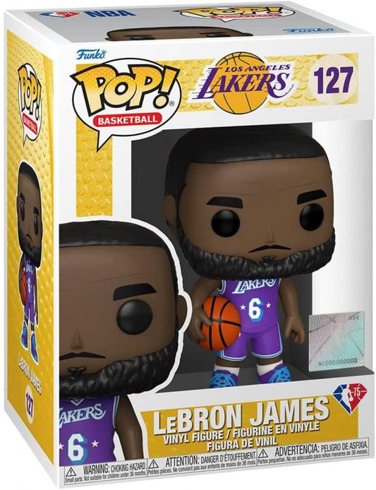 Funko Pop ! Basket Nba Los Angeles Lakers - (127) Lebron James Away Jersey 9Cm