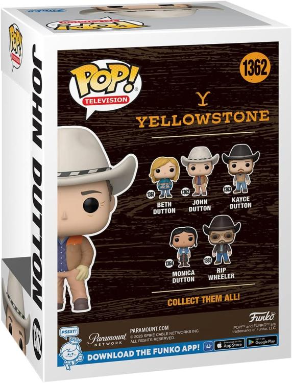 Funko Pop! Television - Yellowstone : (1362) John Dutton Vinyl Figure 9Cm Nuovo