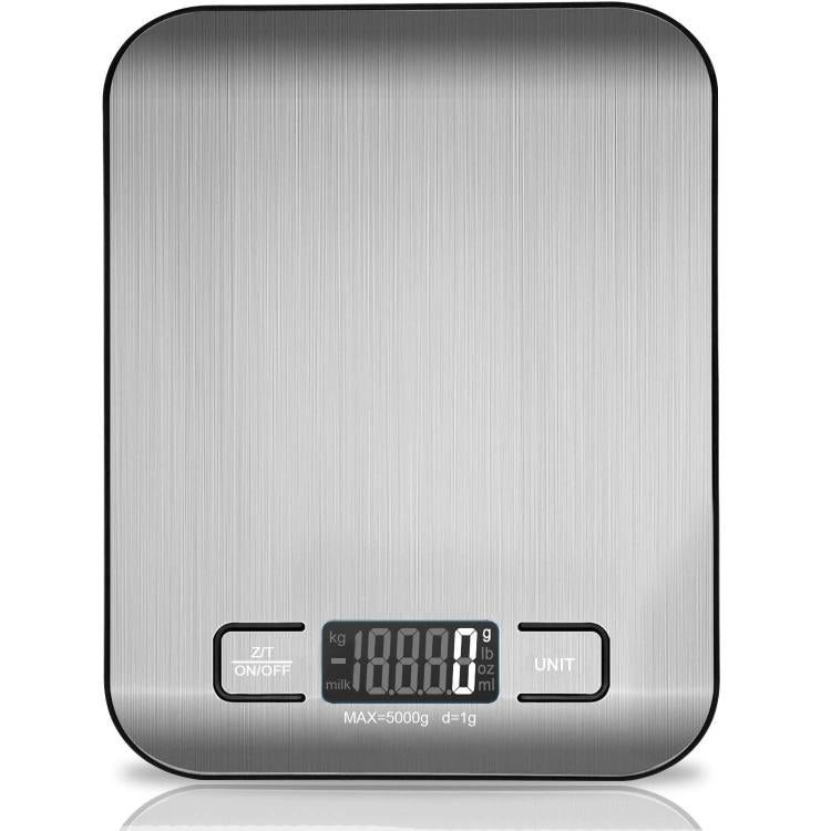 BILANCIA DIGITALE DA CUCINA ELETTRONICA PIATTO ACCIAIO INOX PRECISIONE 1GR/5KG