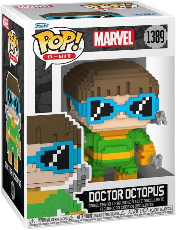 Funko Pop ! Marvel 8-Bit Spider-Man (1389) Doctor Octopus Vinyl Figure 9Cm