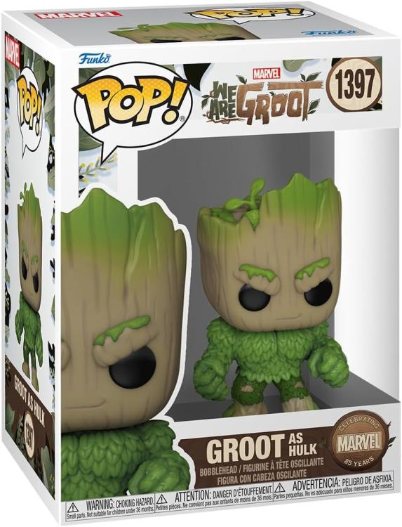 Funko Pop ! Marvel We Are Groot (1397) Groot As Hulk Vinyl Figure 9Cm