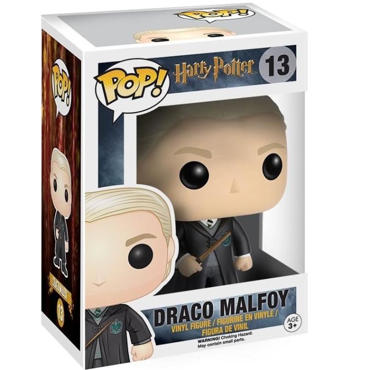 Funko Pop ! Harry Potter - (13) Draco Malfoy W /Bacchetta Vinyl Figure 9Cm