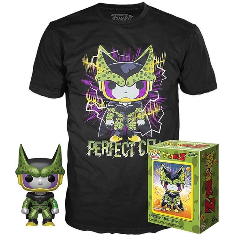 Funko Pop ! & Tee Animation Dragon Ball Z Perfect Cell (13) Vinyl Funko+T-Shirt