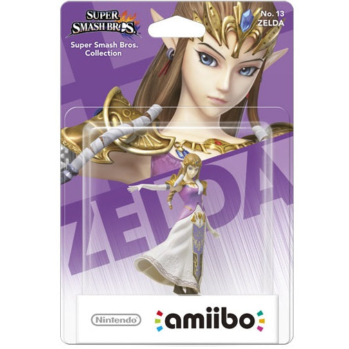 AMIIBO NINTENDO SUPER SMASH BROS COLLECTION No.13 ZELDA FIGURE STATUA COLLEZIONE