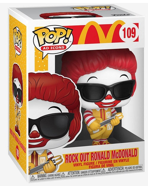 Funko Pop Ad Icons Mcdonald'S 109 Rock Out Ronald Mcdonald Pop Vinyl Figure Mac