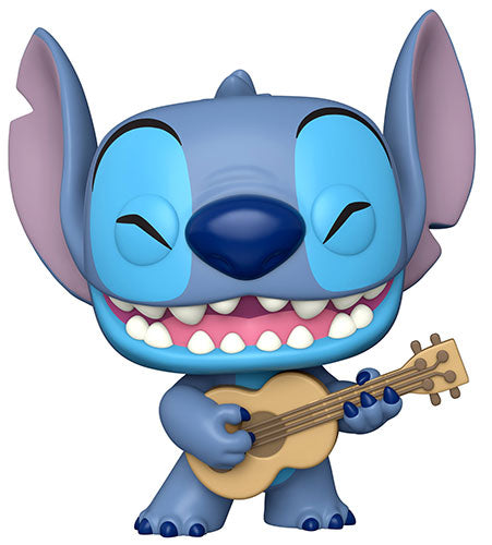 Funko Pop ! Disney Lilo & Stitch (1419) Stitch W/Ukulele Vinyl Figure Big 25Cm