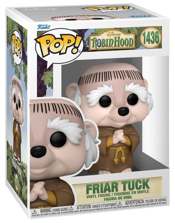 Funko Pop ! Disney Robin Hood - (1436) Friar Tuck Vinyl Figure Fra Tac 9Cm Nuovo
