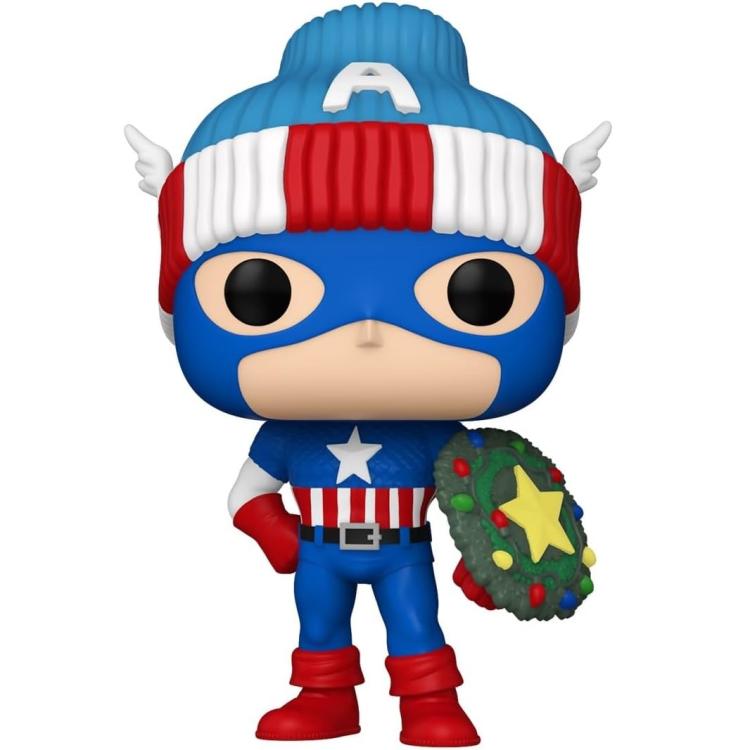 Funko Pop ! Marvel - (1438) - Capitain America - Collect Them All! - Christmas