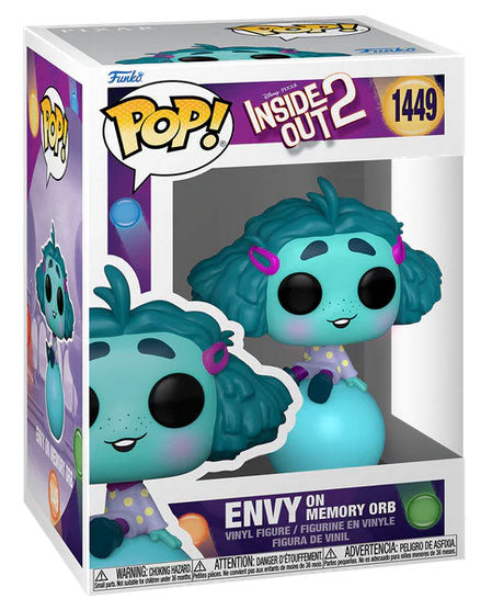 Funko Pop ! Disney Inside Out 2 - (1449) Envy On Memory Orb Figure Invidia 9Cm