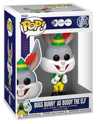 Funko Pop ! Warner 100Th (1450) Bugs Bunny As Buddy The Elf Vinyl Figure 9Cm