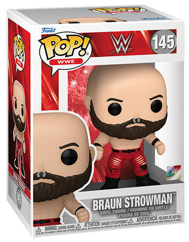 Funko Pop ! Wwe - (145) Braun Strowman Wrestling Vinyl Figure 9Cm Da Collezione