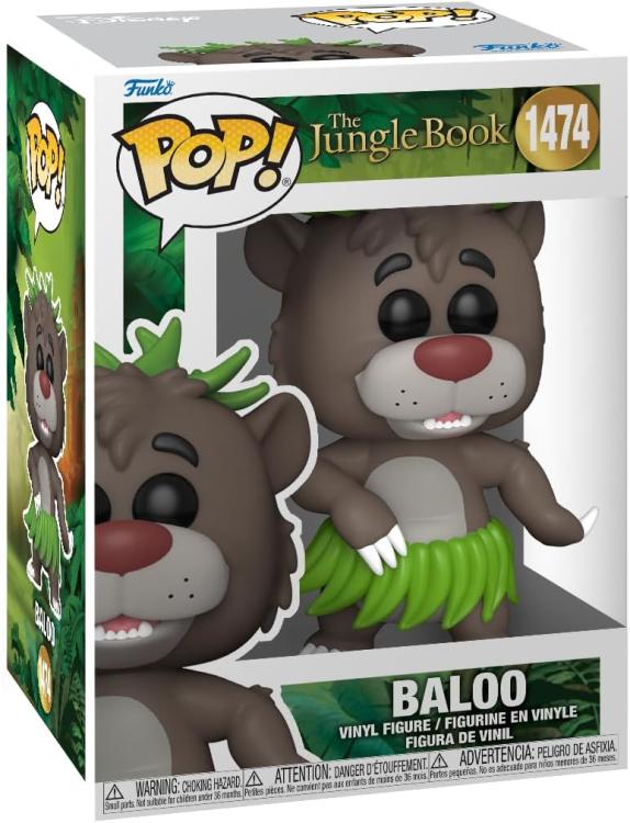 Funko Pop ! The Jungle Book (1474) Baloo Figure Vinyl 9Cm Il Libro Della Giungla