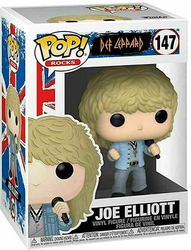 Funko Pop ! Rocks Def Leppard - (147) Joe Elliott Figure 9Cm Cantante Anni 70-80