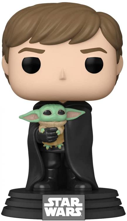 Funko Pop Star Wars Mandalorian - Luke Skywalker With Grogu (482) Vinyl Figure