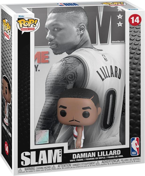 Funko Pop ! Nba Portland Cover Slam (14) Damian Lillard Vinyl Figure 9Cm Basket