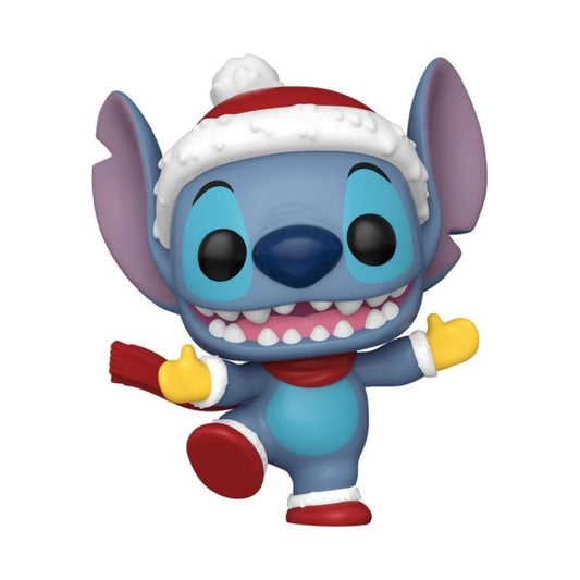 Funko Pop ! Disney Lilo & Stitch Holiday (1503) Stitch W/Hat Vinyl Figure 9Cm
