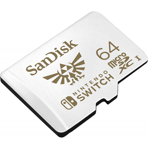 Nintendo Switch Sandisk Microsdxc 64Gb Memoria Micro Sd Scheda Ufficiale Zelda