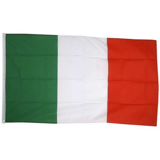 BANDIERA ITALIA CON ASOLA PER ASTA TRICOLORE NAZIONALE ITALIANA GRANDE 150X90 cm