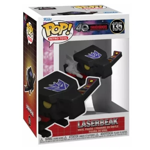 Funko Pop ! Retro Toys 40 Years Transformers - (135) Laserbeak Vinyl Figure 9Cm