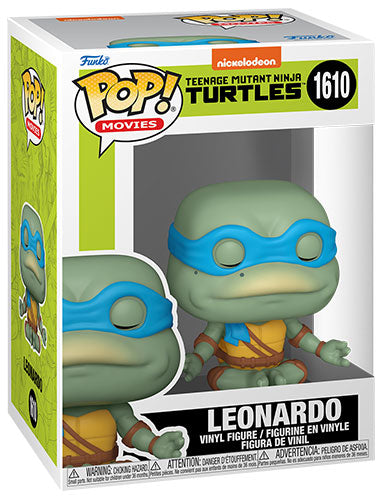 Funko Pop ! Movies Tartarughe Ninja (1610) Leonardo (Meditating) Figure 9Cm Tmnt