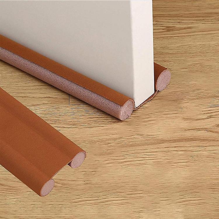 Paraspifferi Sottoporta Isolamento Porte Guarnizione Insetti Freddo 95Cm Marrone