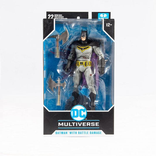 DC MULTIVERSE BATMAN BATTLE DAMAGE DARK NIGHT METAL McFARLANE STATUA FIGURE 18cm