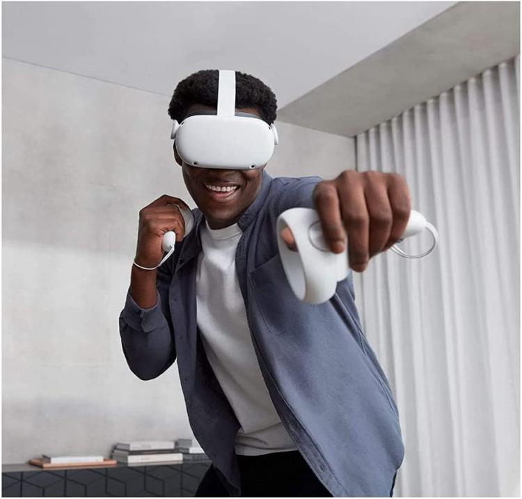 Meta Quest Oculus Quest 2 Vr All In One 128Gb Visore Metaverso Fitness Avanzato