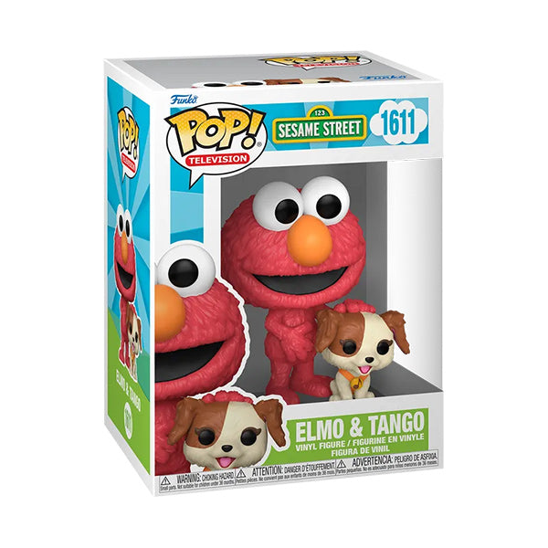 Funko Pop ! Television Sesame Street (1611) Elmo & Tango Vinyl Figure 9Cm