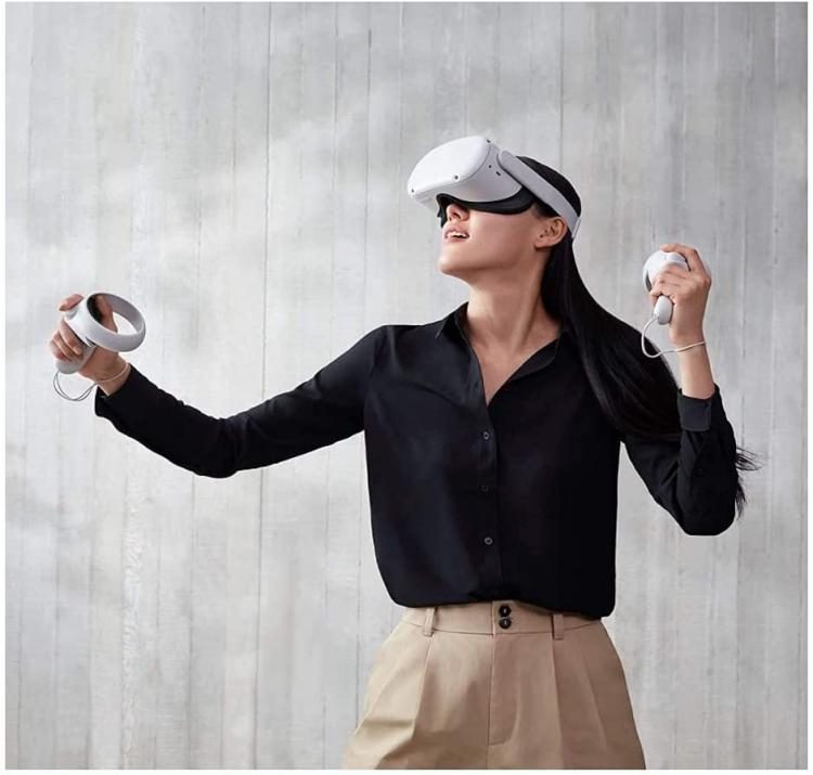 Meta Quest Oculus Quest 2 Vr All In One 128Gb Visore Metaverso Fitness Avanzato