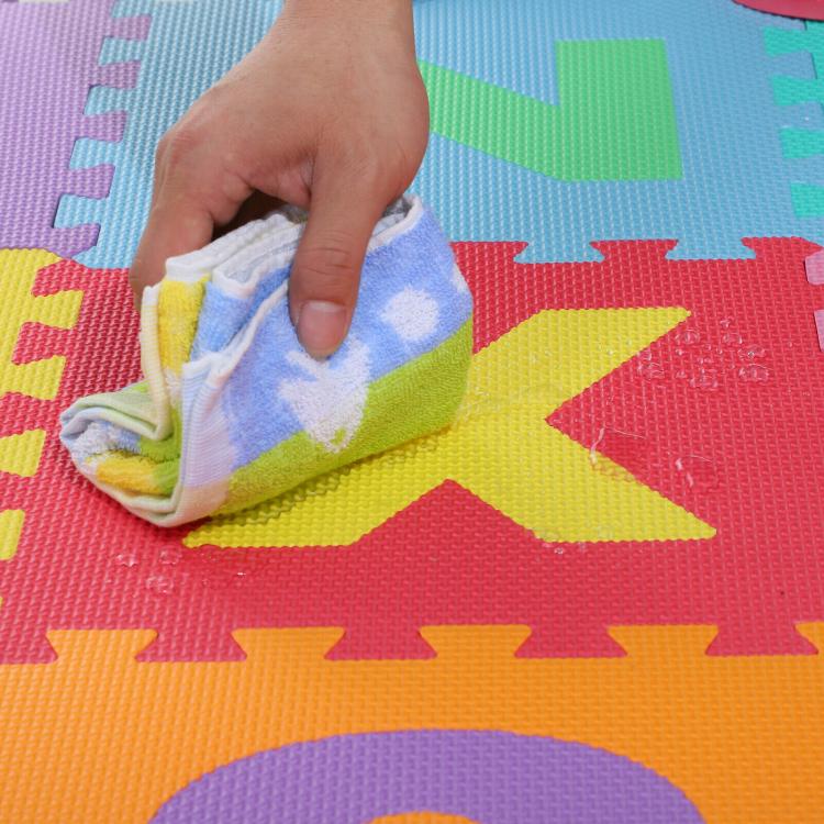 Tappeto Puzzle Per Bambini 10Pz Gioco Tappetino Morbido Numeri Colorati In Gomma