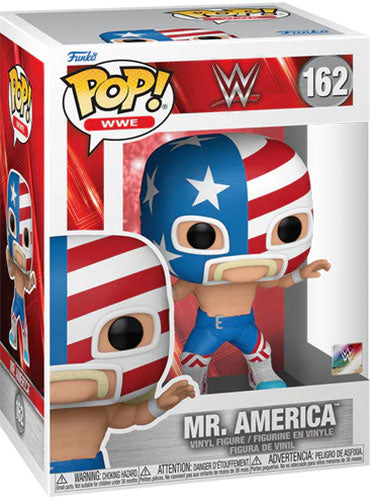 Funko Pop ! Wwe - (162) Mr. America Wrestling Vinyl Figure 9Cm Da Collezione