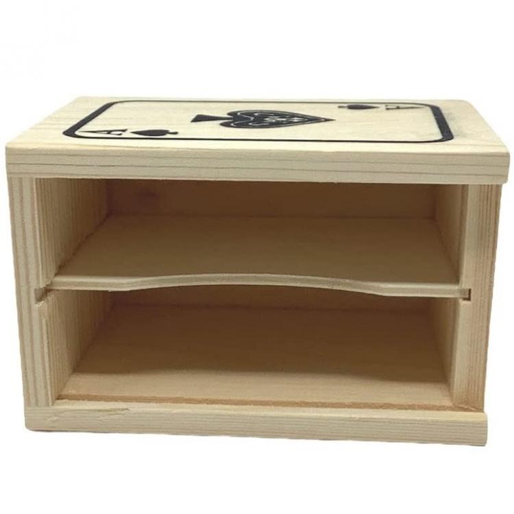 Scatola In Legno Cofanetto Canastra Mazzo Carte Gioco Francesi Napoletane Poker