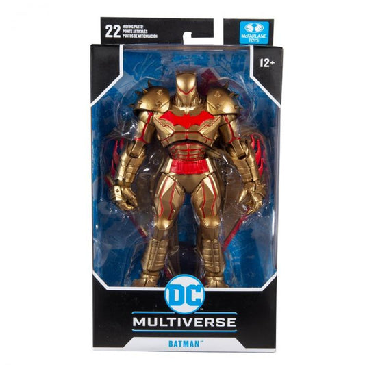 DC MULTIVERSE BATMAN HELLBAT SUIT GOLD EDIT. McFARLANE STATUA ACTION FIGURE 18cm