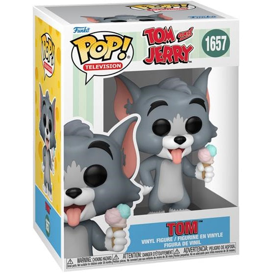 Funko Pop ! Television Tom And Jerry -(1657) Tom W/ Ice Cream Figure 9Cm Cartoon