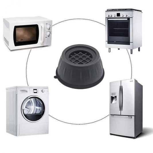 4 PIEDI LAVATRICE ANTI VIBRAZIONE RUMORE PIEDINI ANTIURTO ASCIUGATRICE GOMMA PAD