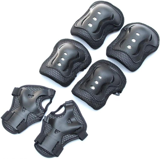 Set Protezioni Bambini Polsi Ginocchiere Gomitiere Bici Bicicletta Pattini Skate