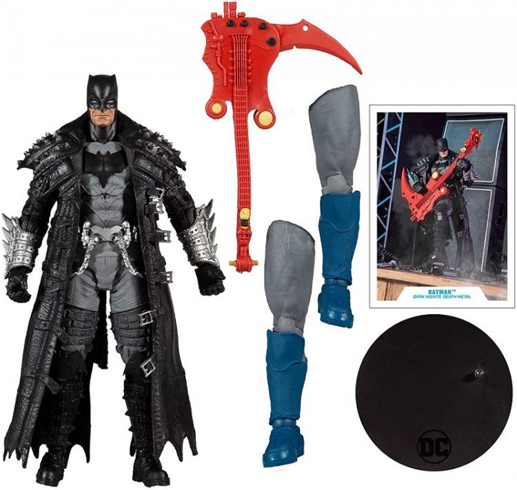DC MULTIVERSE BATMAN DARK NIGHTS DEATH METAL DARKFATHER STATUA FIGURE BUILD 18cm