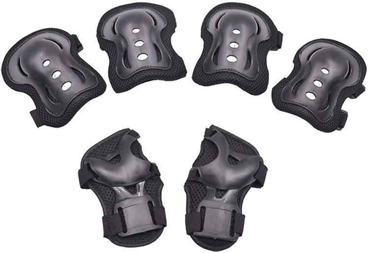 Set Protezioni Bambini Polsi Ginocchiere Gomitiere Bici Bicicletta Pattini Skate