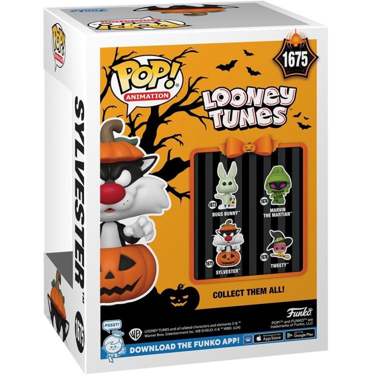 Funko Pop ! Animation Looney Tunes Halloween (1675) Sylvester W/Pumpkin Figure