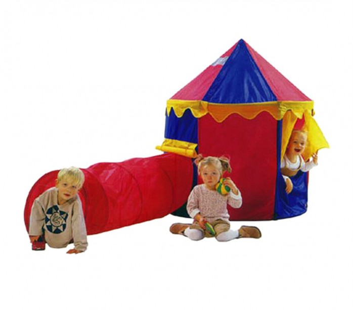 Tenda Circo Igloo Per Bambini + Tunnel Pieghevole Tubo Giochi Casetta Giardino