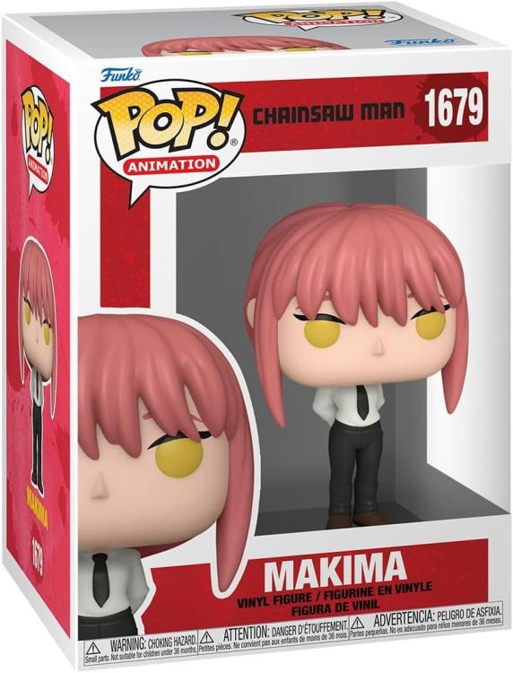Funko Pop ! Animation Chainsaw Man (1679) Man Makima Vinyl Figure 9Cm Collezione