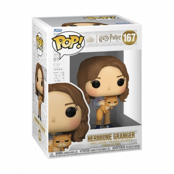 Funko Pop ! Harry Potter - (167) Hermione Granger W/Crookshanks Vinyl Figure 9Cm