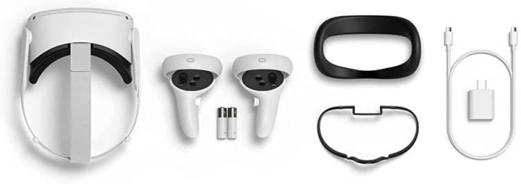 Meta Quest Oculus Quest 2 Vr All In One 128Gb Visore Metaverso Fitness Avanzato