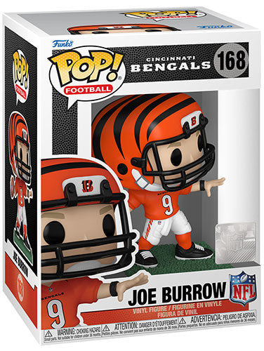 Funko Pop ! Football - Nfl - Bengals (168) Joe Burrow - Player Football Vinyl