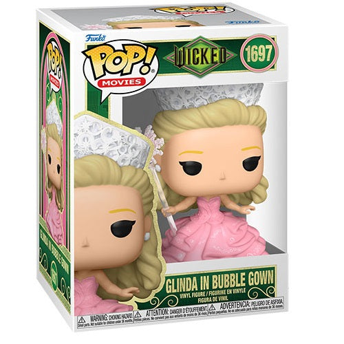 Funko Pop ! Movies - Wicked (1697) Glinda In Bubble Gown - Figure Mago Di Oz 9Cm