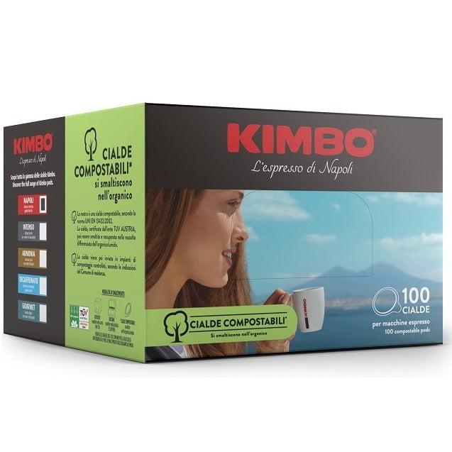 Kimbo Box Cialde 44Mm Napoli Da 100Pz - Aroma Intenso Gusto Deciso E Napoletano