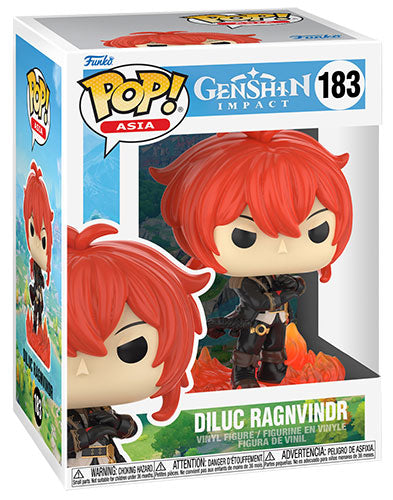 Funko Pop ! Asia Genshin Impact S2 - (183) Diluc Ragnvindr Manga Vinyl Figure