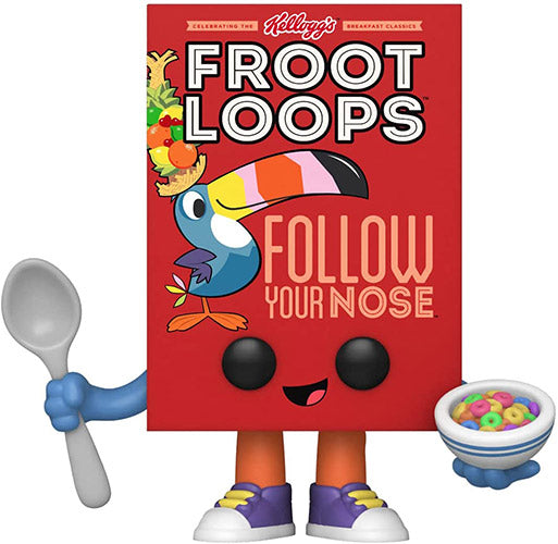 Funko Pop ! Kelloggs - Froot Loops - (186) Froot Loops Cereali Vinyl Figure 9Cm