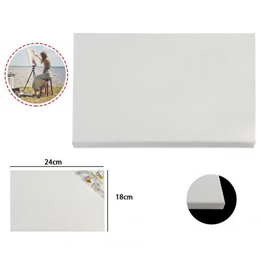 Tela Pittura Tele Per Dipingere Telaio In Legno Telati Cotone Grana Fine 18X24Cm